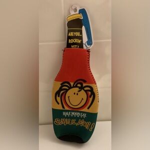 Half Moon Cay Bahamas SMILE,MON ! Rockin Bottle Cooler W Bottle opener